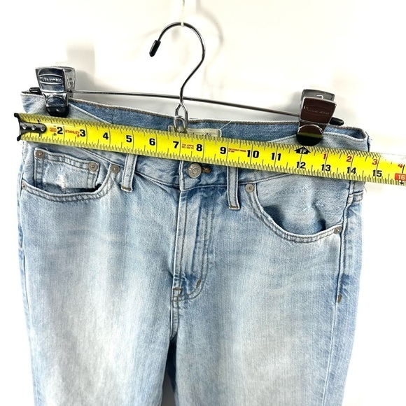 Madewell Perfect Vintage Jeans Size 28 Straight Leg Blue Denim 100% Cotton - Picture 8 of 11